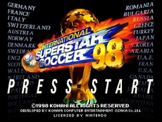 International Superstar Soccer 98 in-game