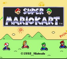 Super Mario Kart in-game
