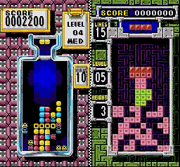 Tetris & Dr Mario in-game