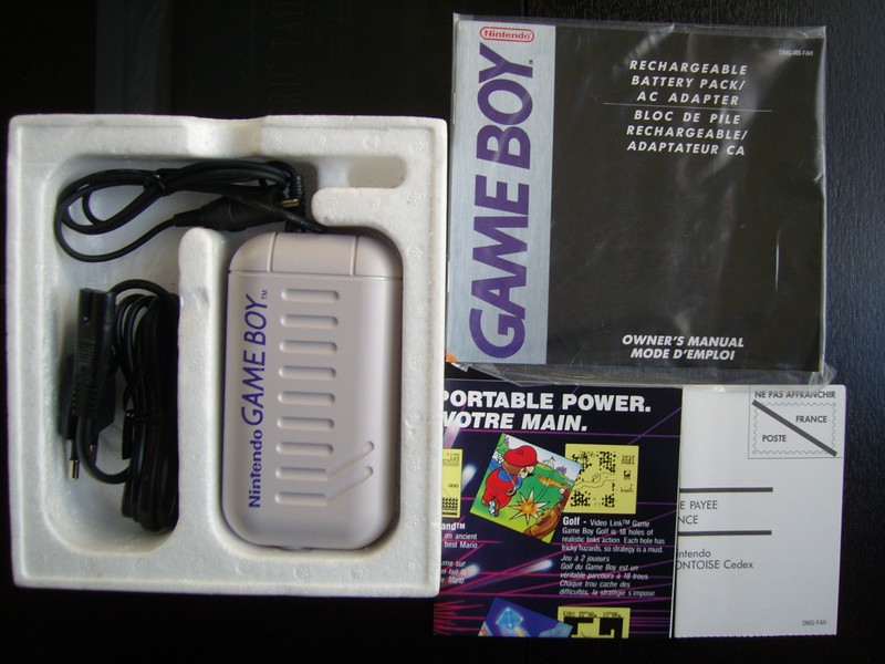 Bloc de pile rechargeable / Adaptateur CA Game Boy