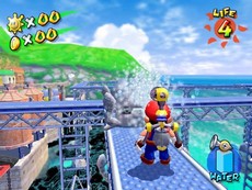 Super Mario Sunshine in-game