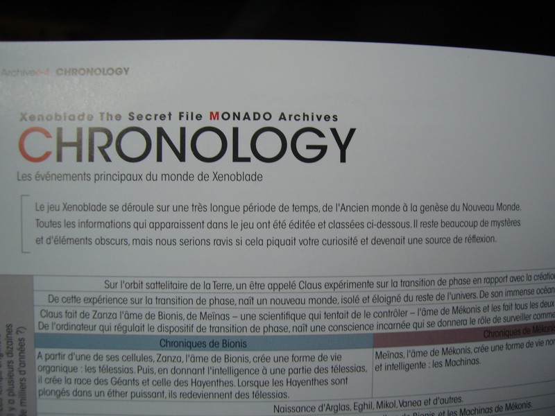 Artbook Xenoblade The Secret File MONADO Archives