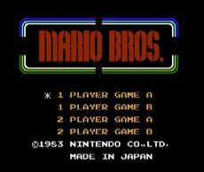 Mario Bros. in-game