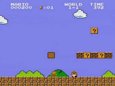 Super Mario Bros in-game