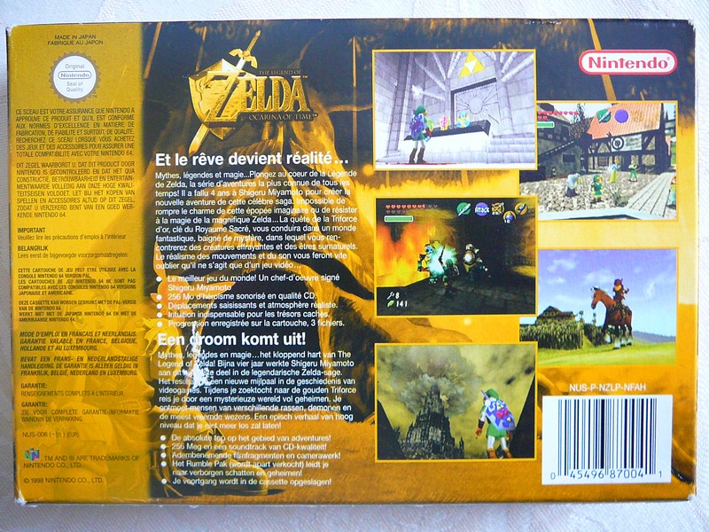 Boîte The Legend Of Zelda : Ocarina Of Time