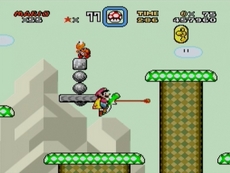 Super Mario World in-game