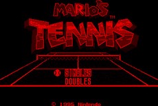 Mario's Tennis in-game